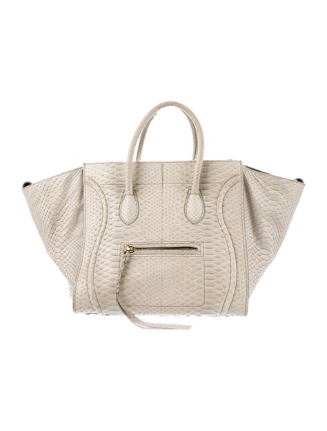 celine python phantom medium bag|Celine luggage bag.